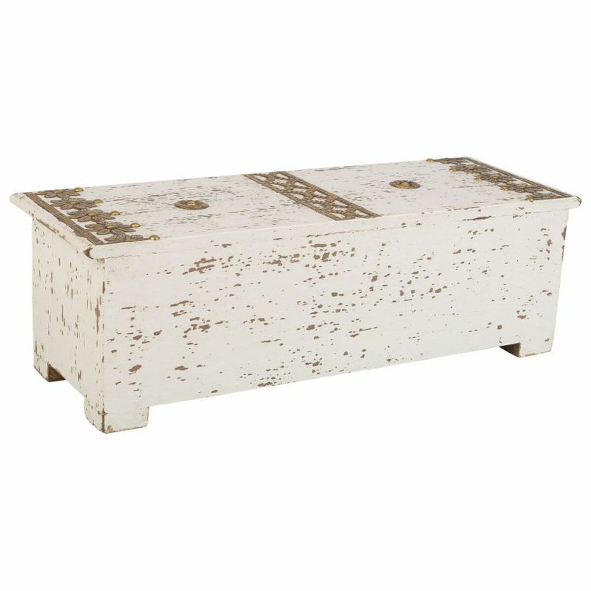 Smyckeskrin Alexandra House Living Vit Grön Mässing Trä MDF 15 x 10 x 36 cm 3 lådor - 7