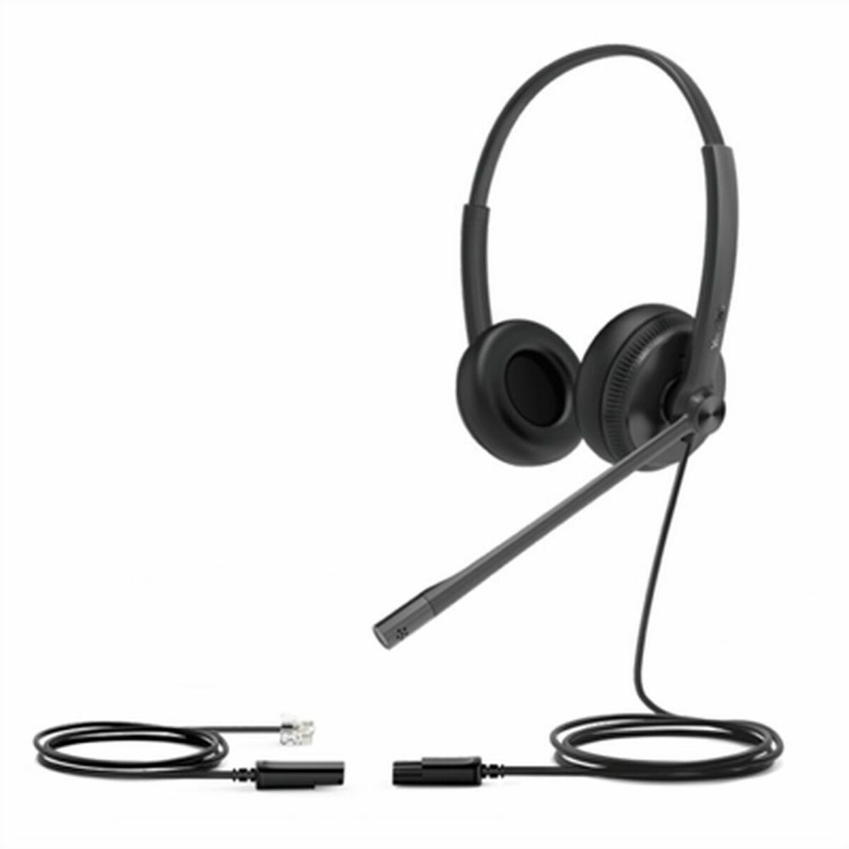 Hörlurar med Mikrofon Yealink YHS34-DUAL Svart