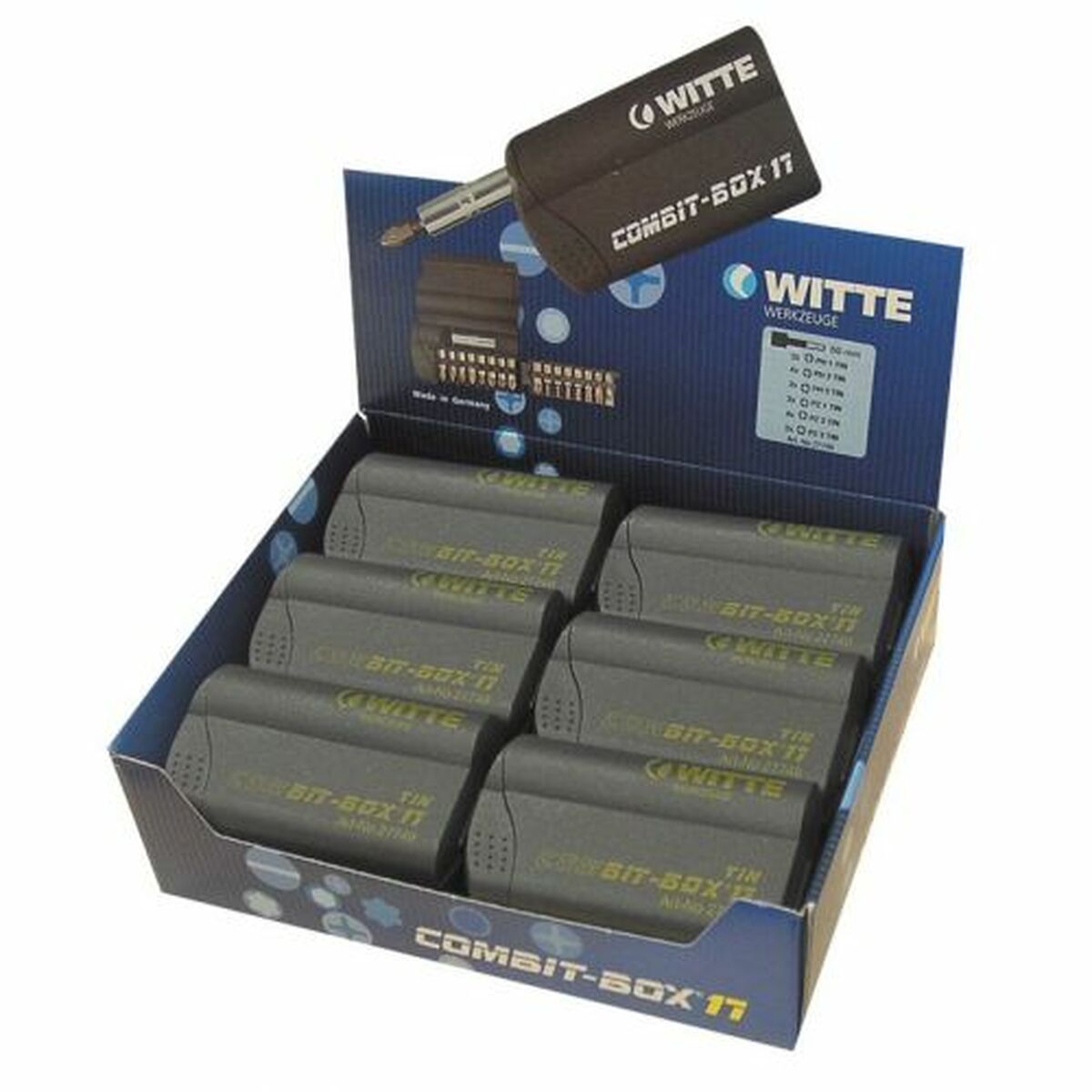Bitssats WITTE COMBIT-BOX 17 17 Delar