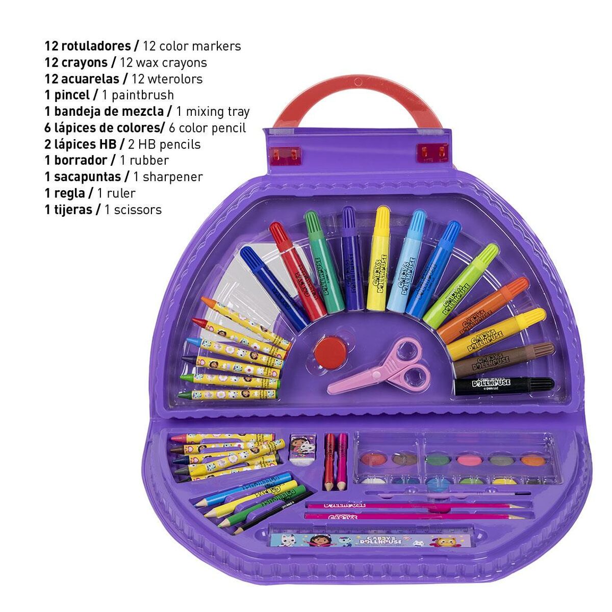Brevpapper Set Gabby's Dollhouse Multicolour 50 Delar - 5