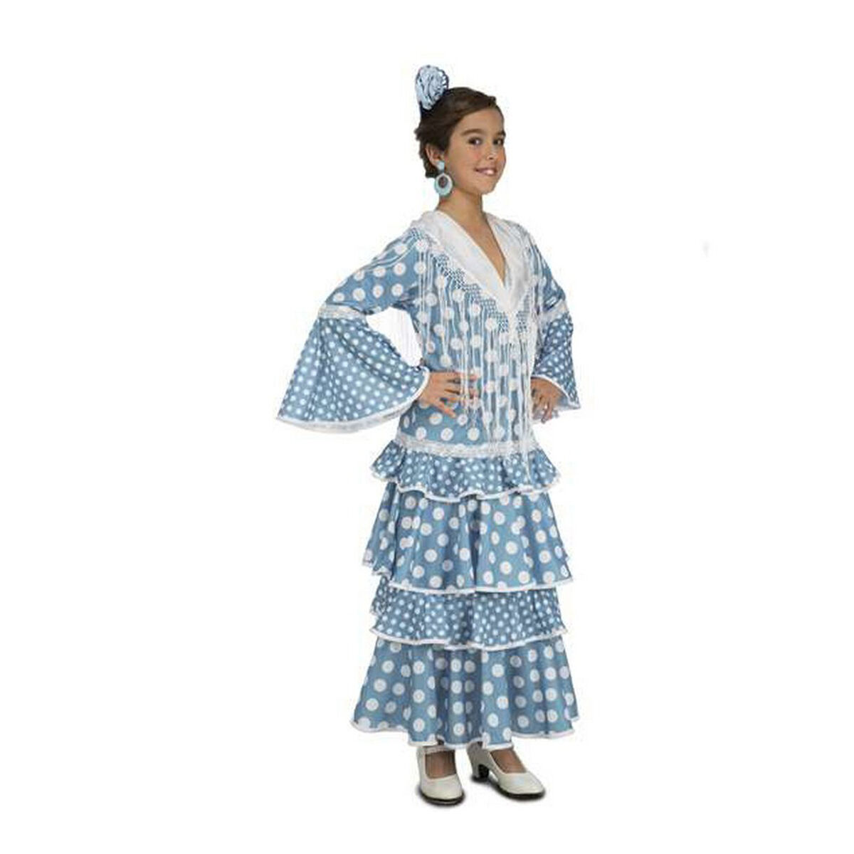 Maskeraddräkt för barn My Other Me Guadalquivir Blå Flamencodansare - 5
