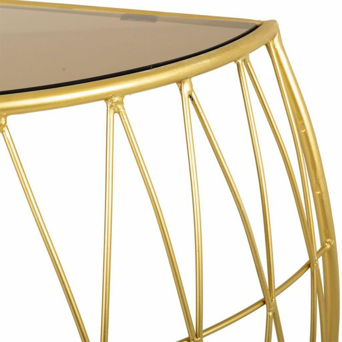 Mottagare Alexandra House Living Guld Glas Järn 52 x 77 x 92 cm - 3