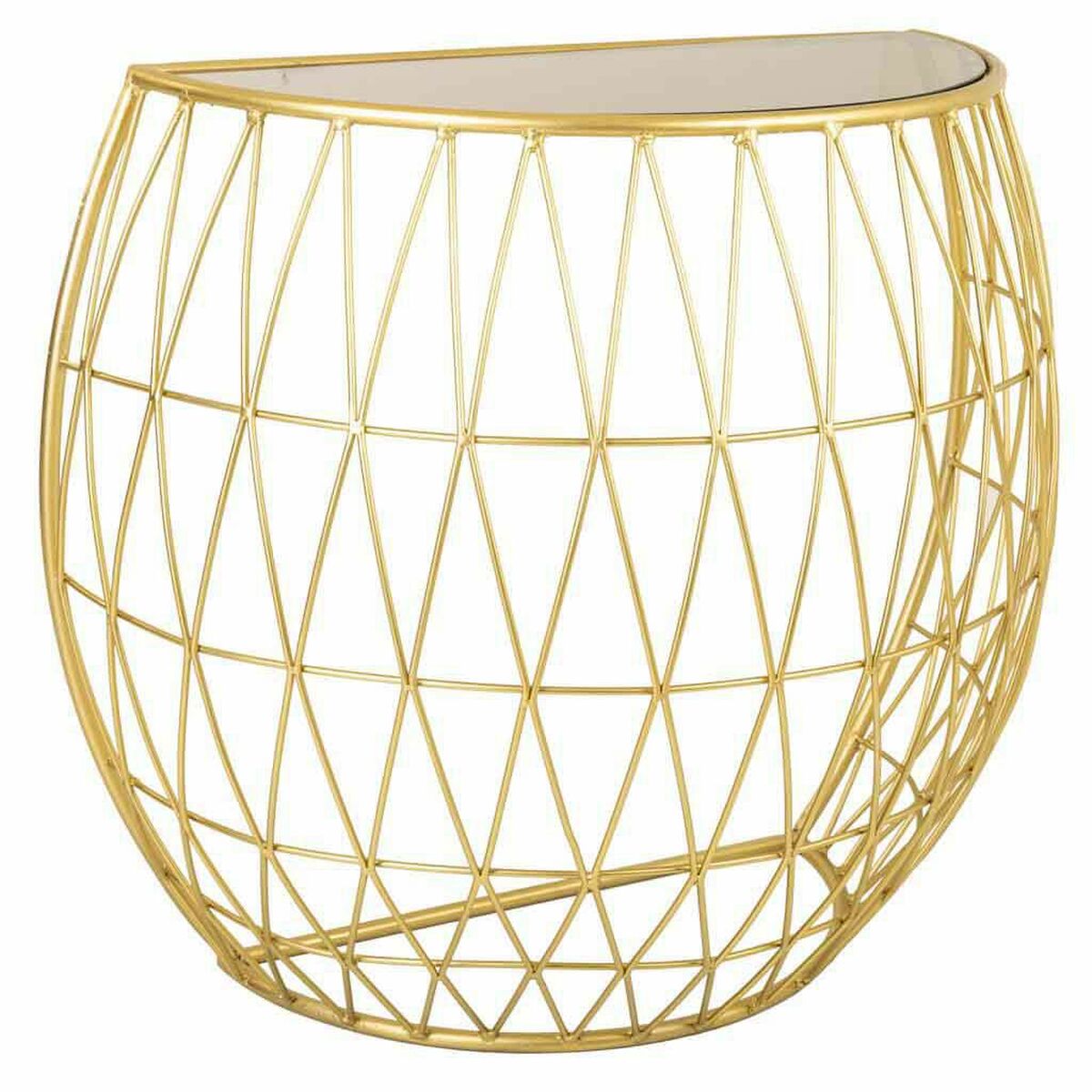 Mottagare Alexandra House Living Guld Glas Järn 52 x 77 x 92 cm