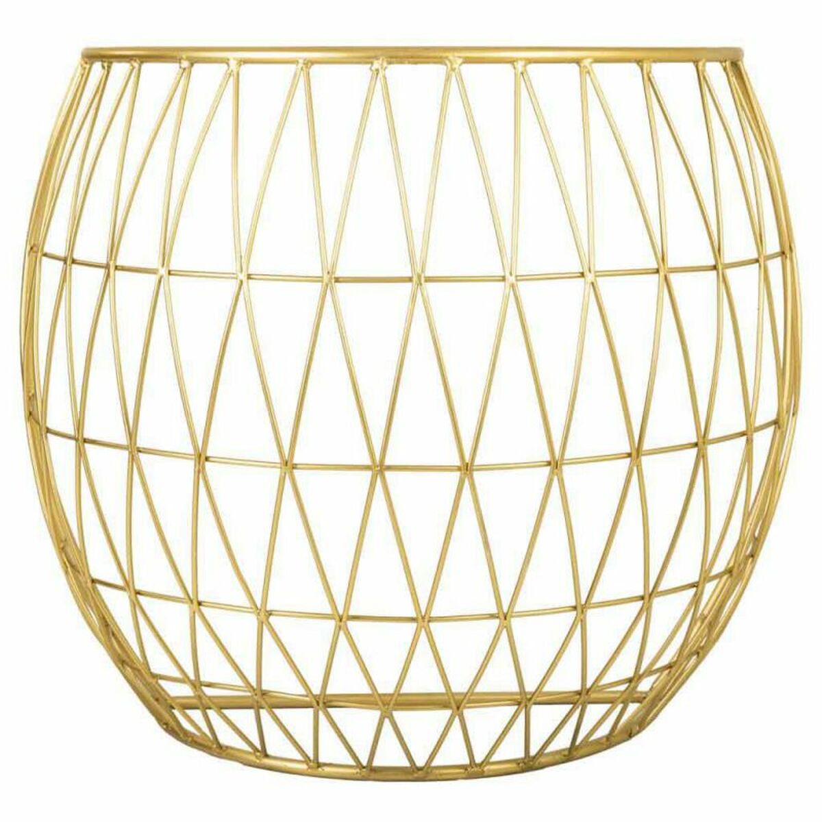 Mottagare Alexandra House Living Guld Glas Järn 52 x 77 x 92 cm - 2