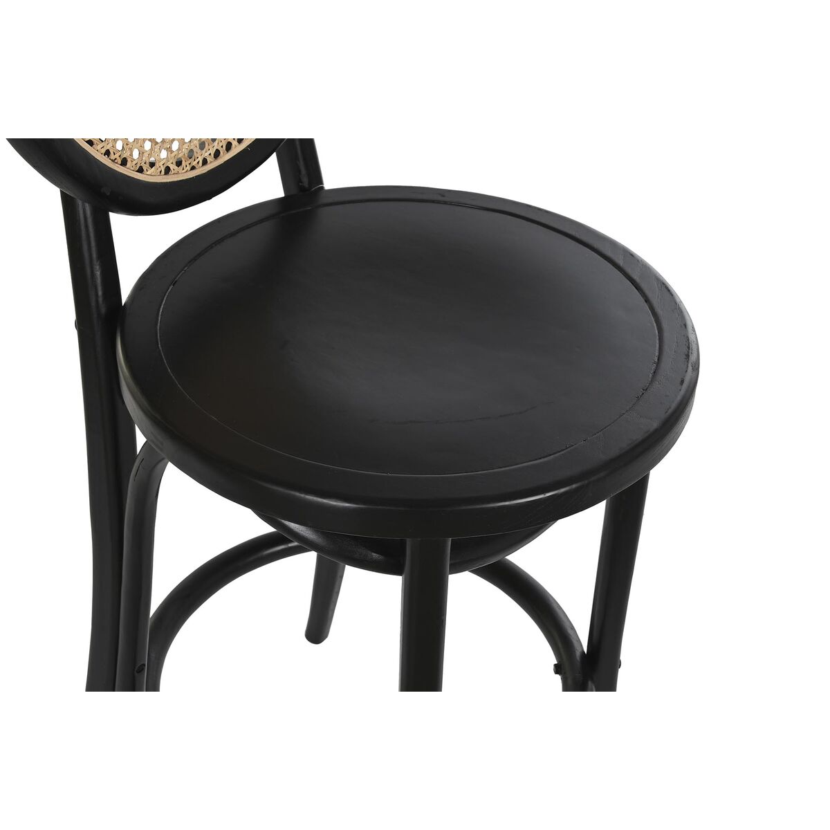 Sittpall DKD Home Decor 43 x 43 x 108 cm Svart - 4