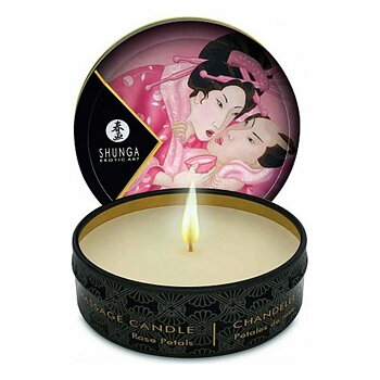 Massageljus Shunga SHU119-ROSE Rosor 30 ml