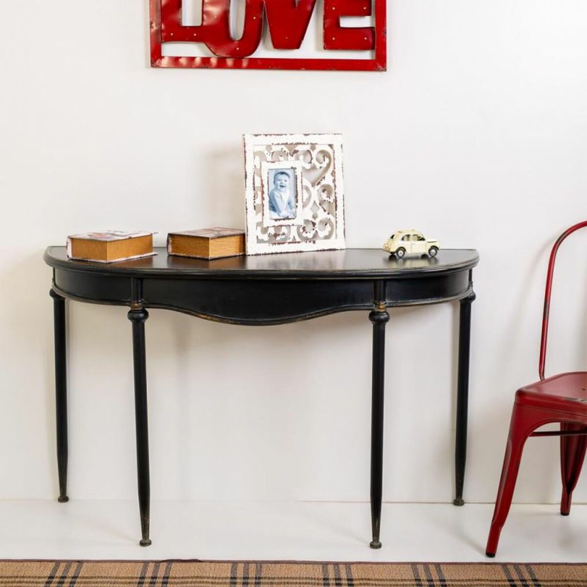 Mottagare Alexandra House Living Svart 43 x 75 x 124 cm - 3
