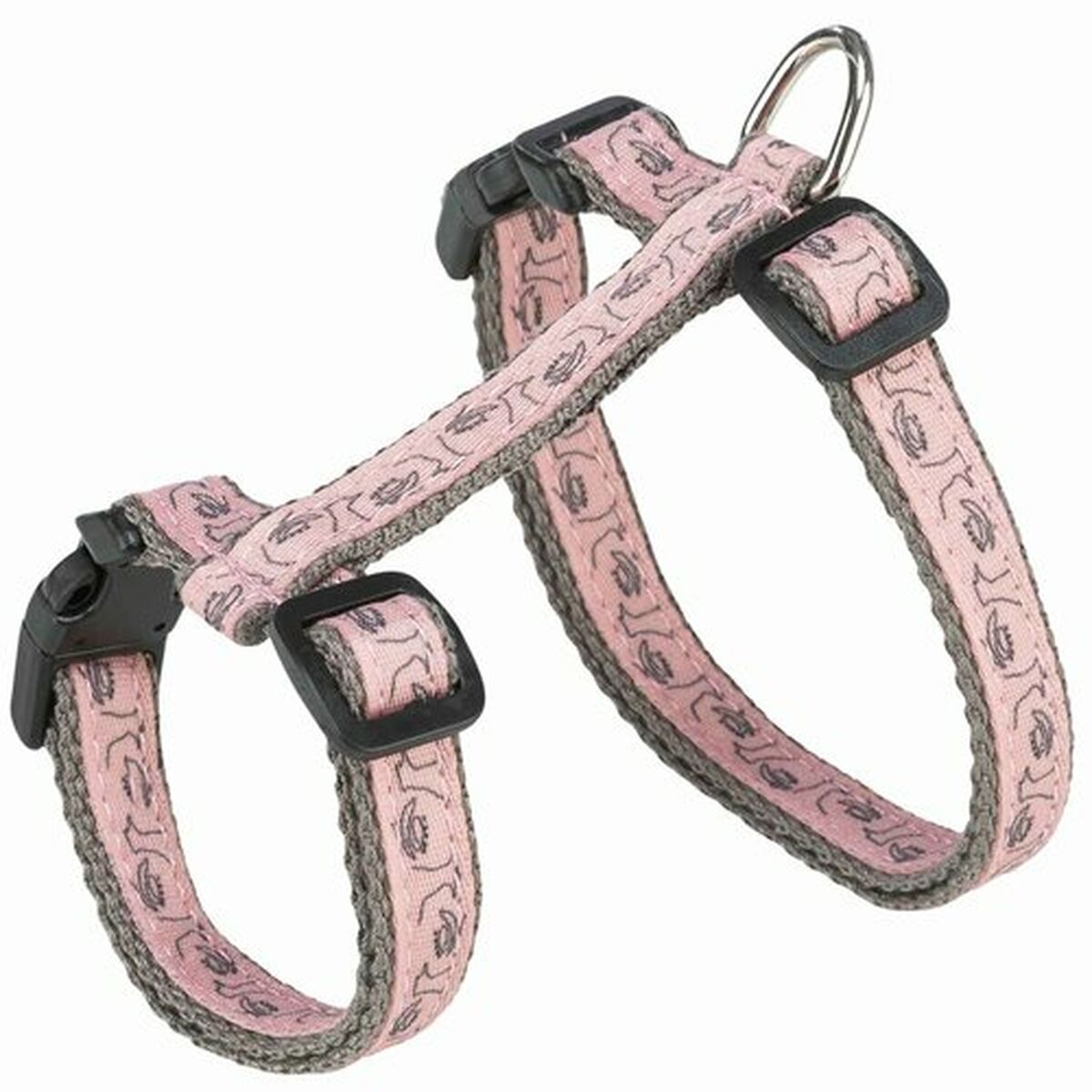 Kattsele Trixie Grå Rosa 27-45 cm - 4