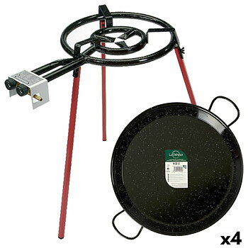 Gasolbrännare för paella La Dehesa Ø 46 cm 73 x 12 x 46 cm Set 4 antal