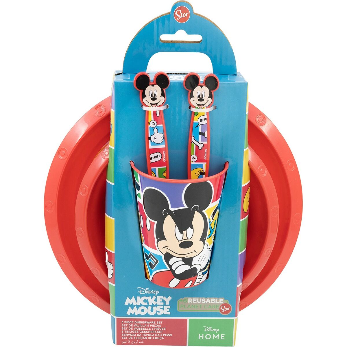 Matset för barn Mickey Mouse CZ11311 (5 Delar) - 2