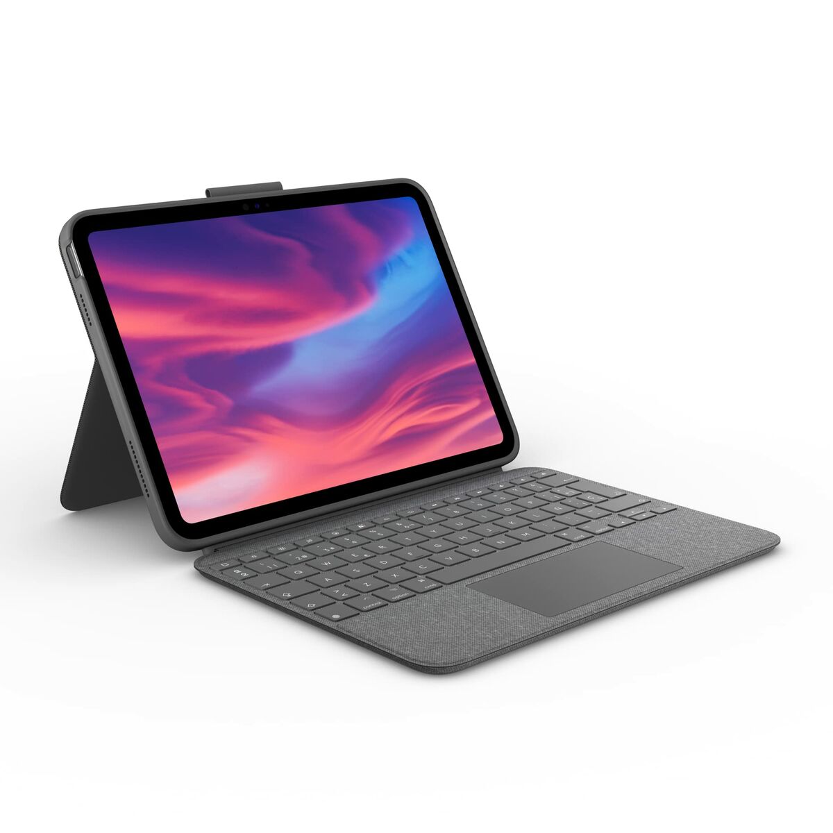 Fodral för iPad + Tangentbord Logitech Combo Touch Grå Qwerty Spanska - 2