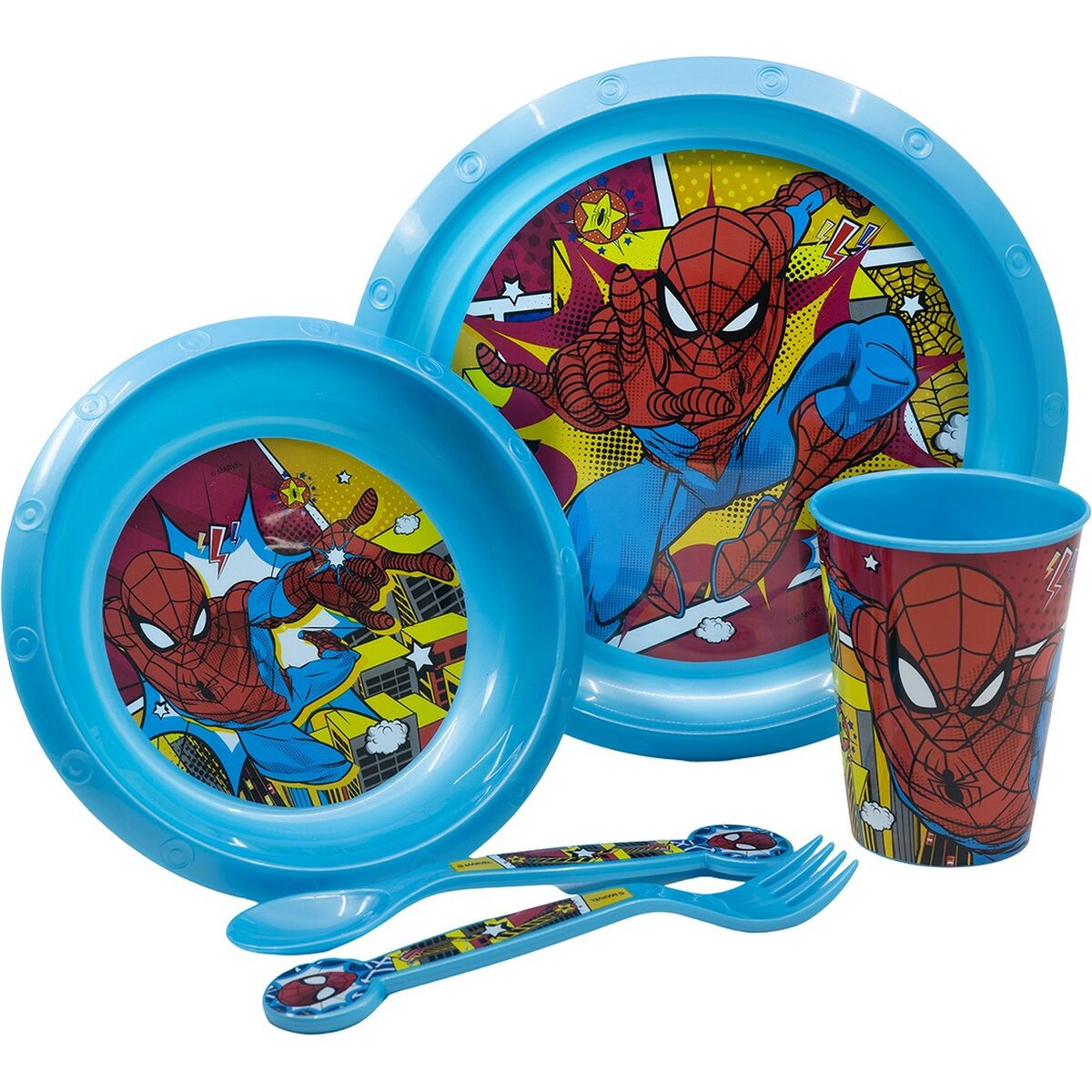 Matset för barn Spider-Man CZ11313 Plast (5 Delar) - 5
