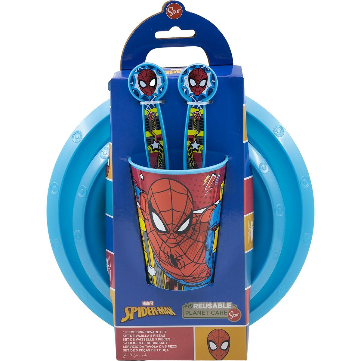 Matset för barn Spider-Man CZ11313 Plast (5 Delar) - 6