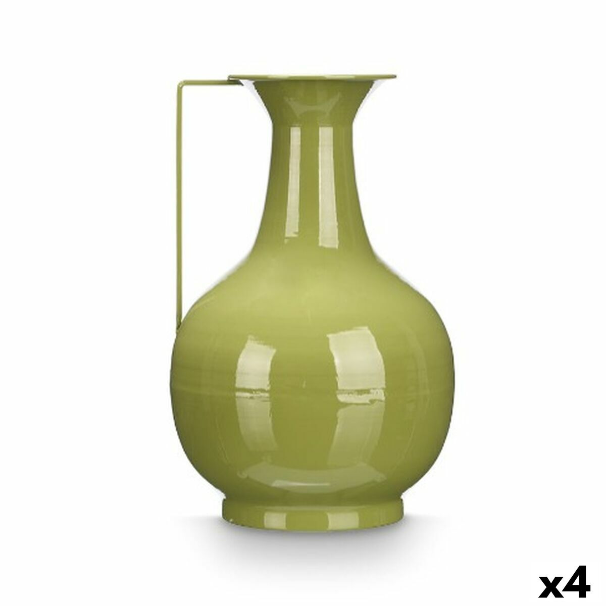 Vas Gift Decor Grön Järn Labda 24 x 38 x 14,8 cm (4 antal)