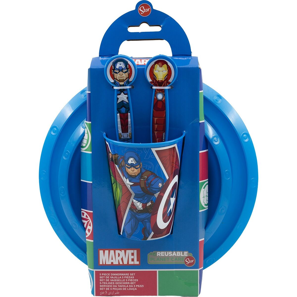 Matset för barn The Avengers CZ11309 Plast (5 Delar) - 3