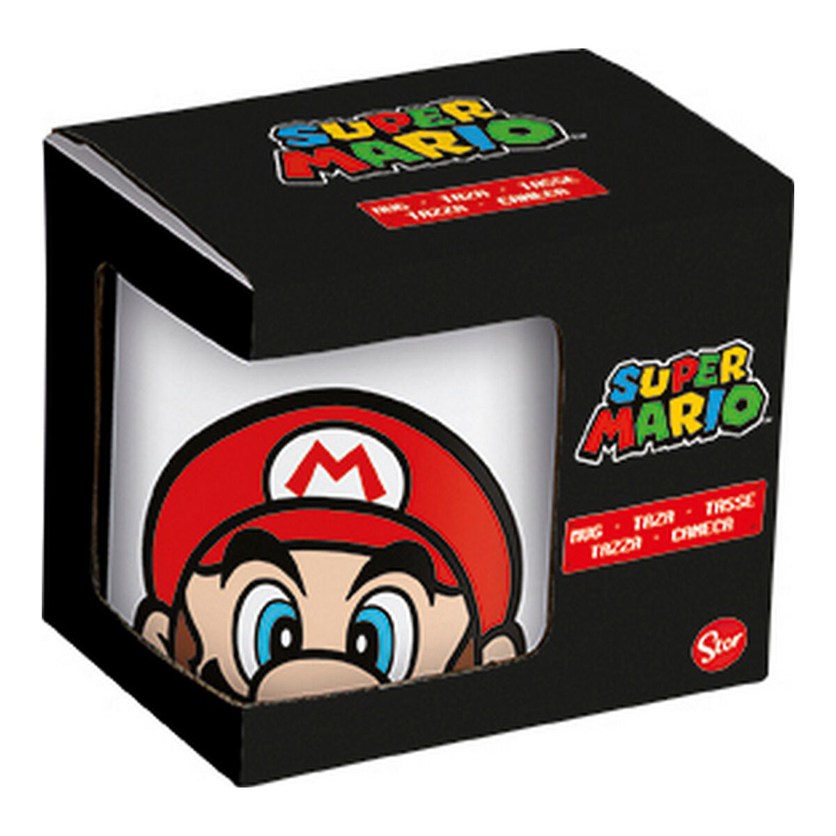 Mugg Super Mario Vit Keramik Röd (350 ml) - 12