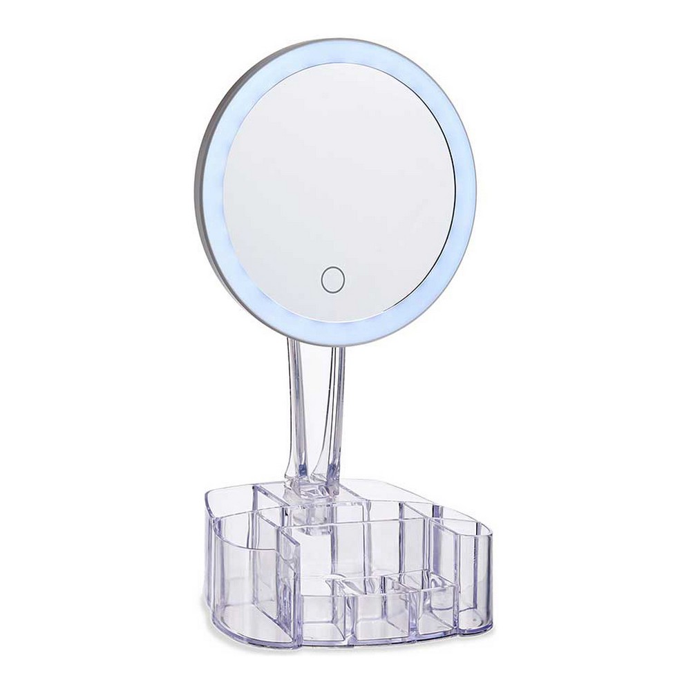 Förstorande Spegel med LED 1x Vit polystyren 12,6 x 34,5 x 17 cm