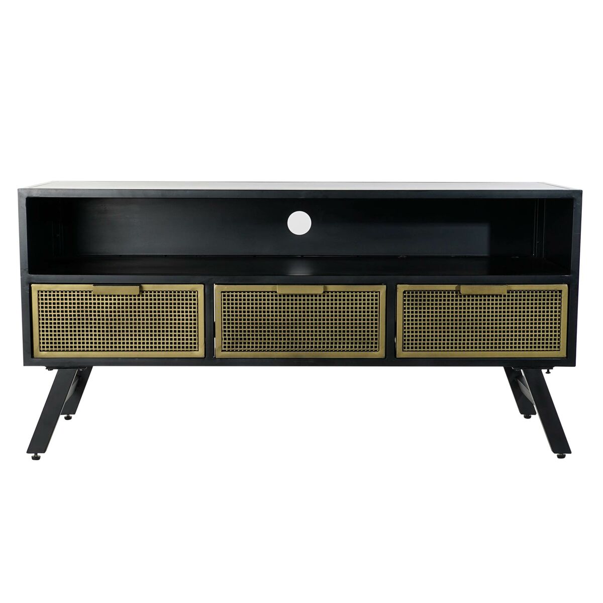 TV-möbler DKD Home Decor Svart Metall Gyllene (125 x 41 x 62 cm) - 8