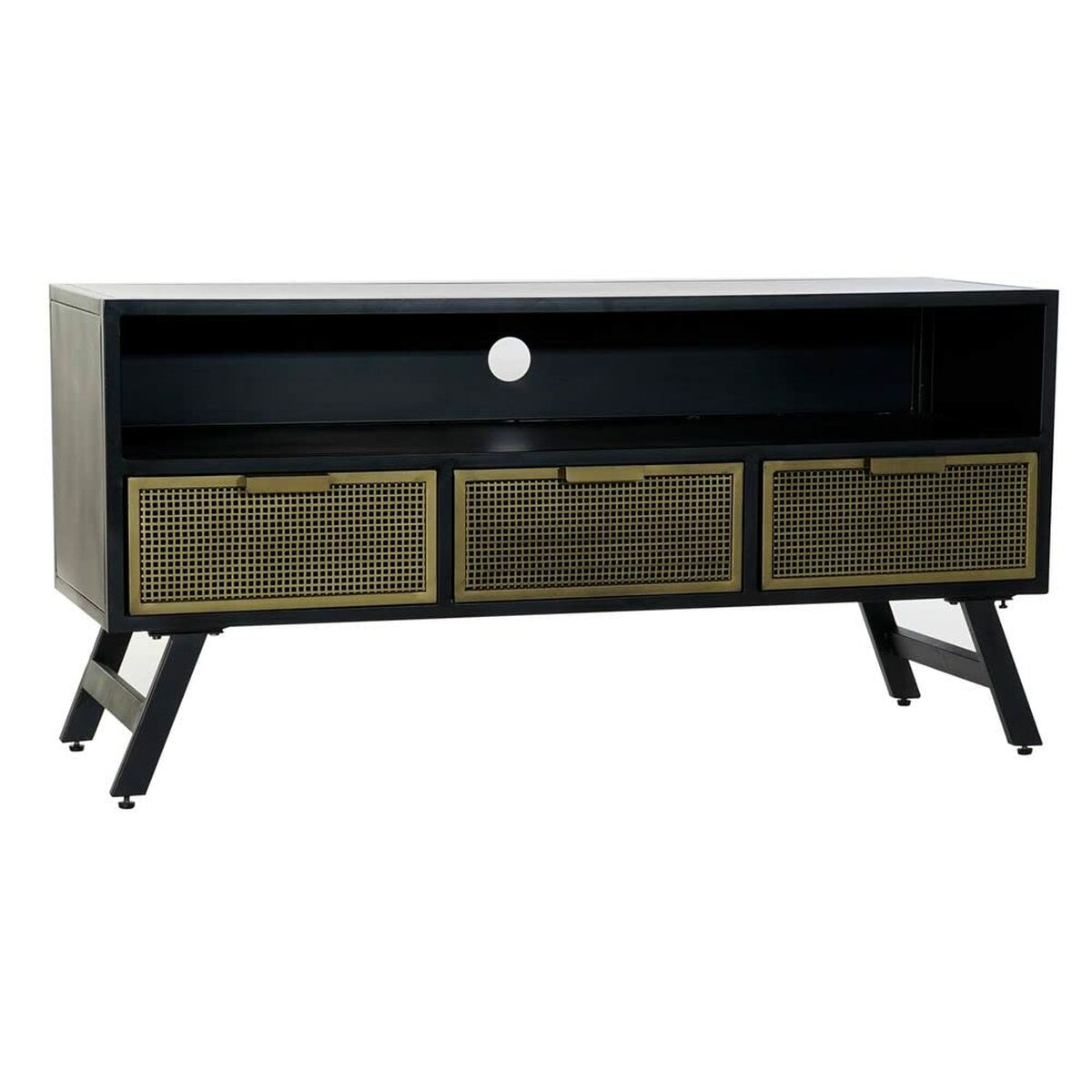 TV-möbler DKD Home Decor Svart Metall Gyllene (125 x 41 x 62 cm) - 5