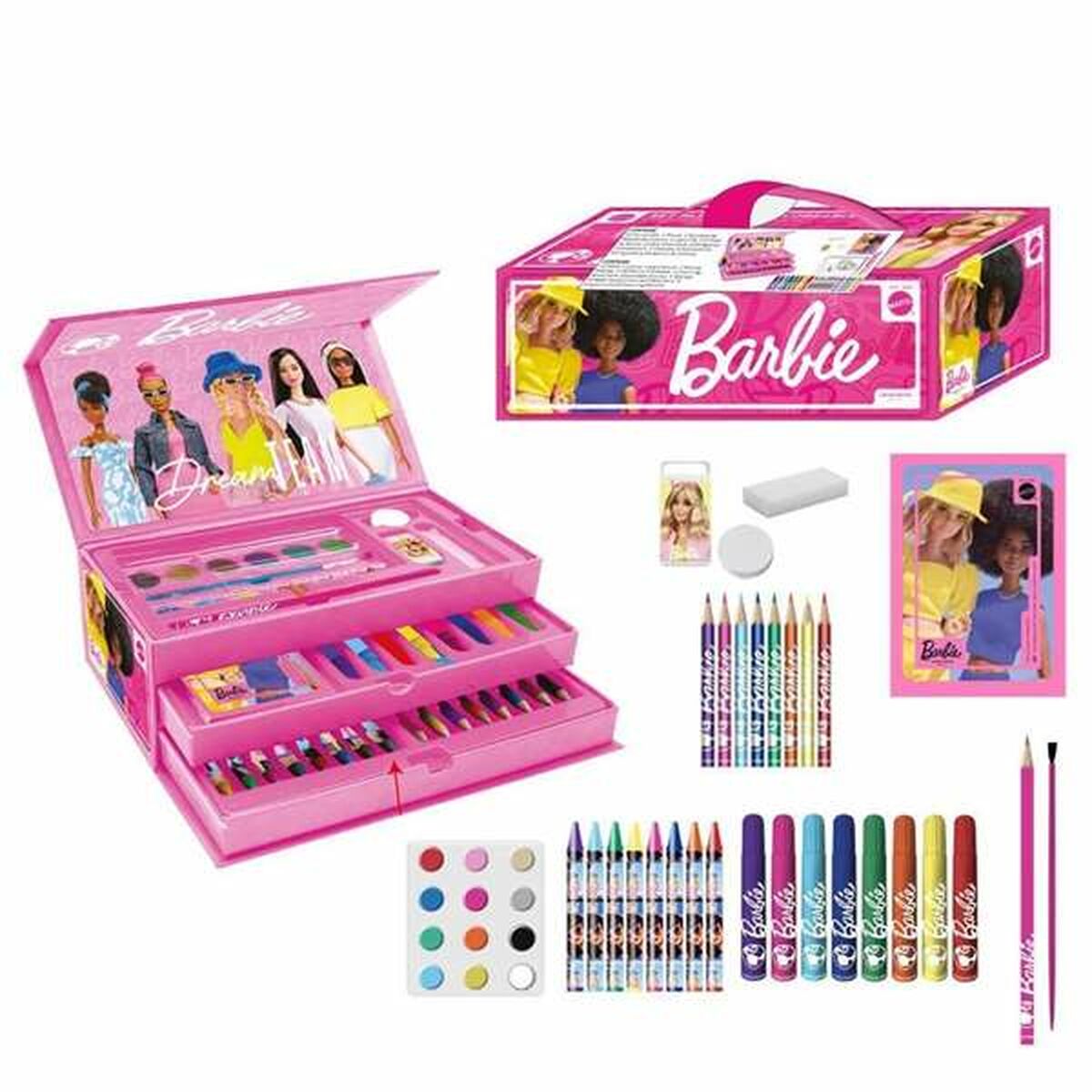 Brevpapper Set Barbie Rosa