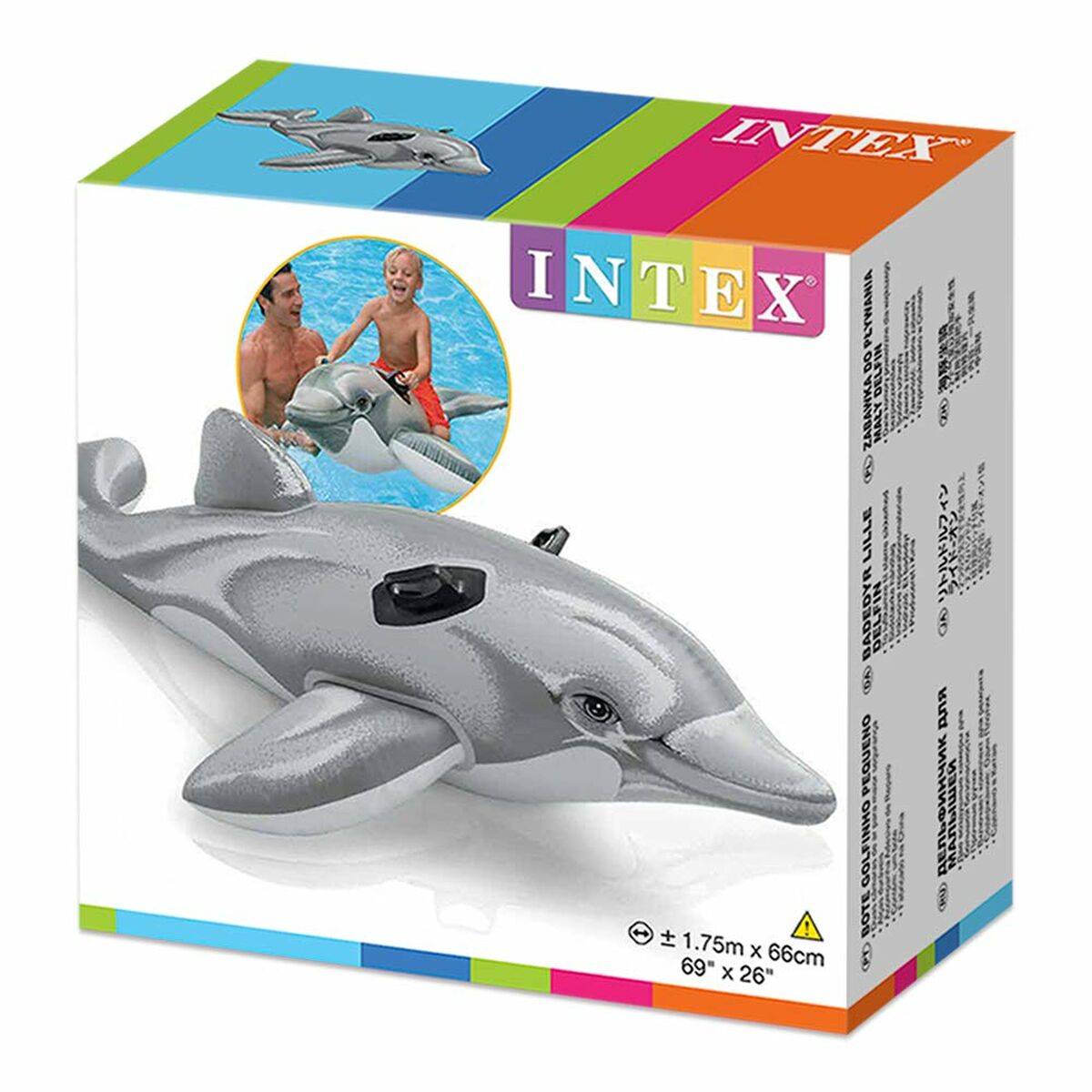 Upplåsbar bassängmadrass Intex Lil' Dolphin Ride-On - 3