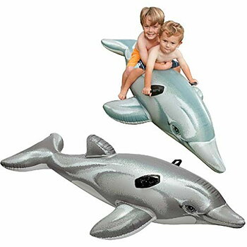Upplåsbar bassängmadrass Intex Lil' Dolphin Ride-On