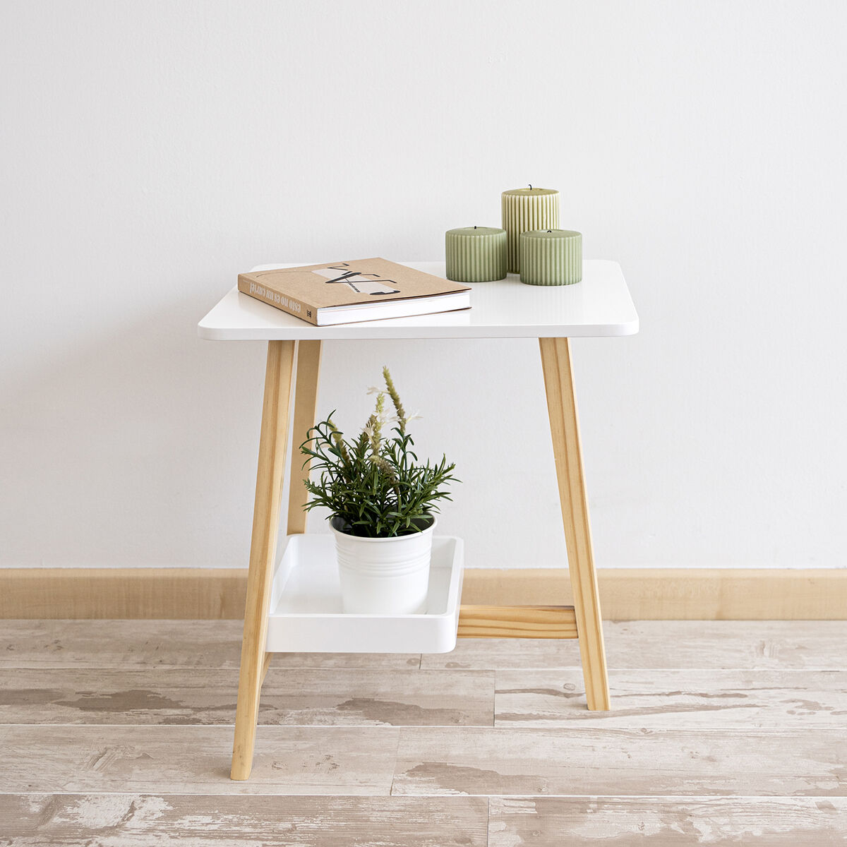 Nattduksbord Vinthera Moa Vit Plast 43 x 38 x 48 cm - 3
