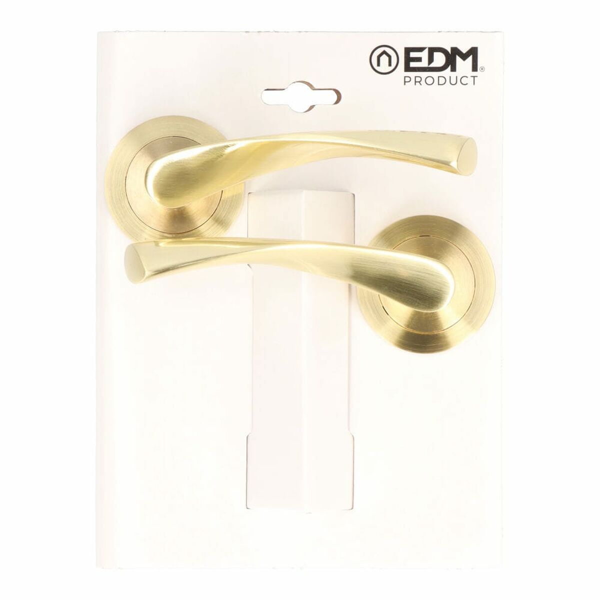 uppsättning handtag EDM 86031 707 Aluminium Ø 6,5 x 12 cm Mässing Gyllene