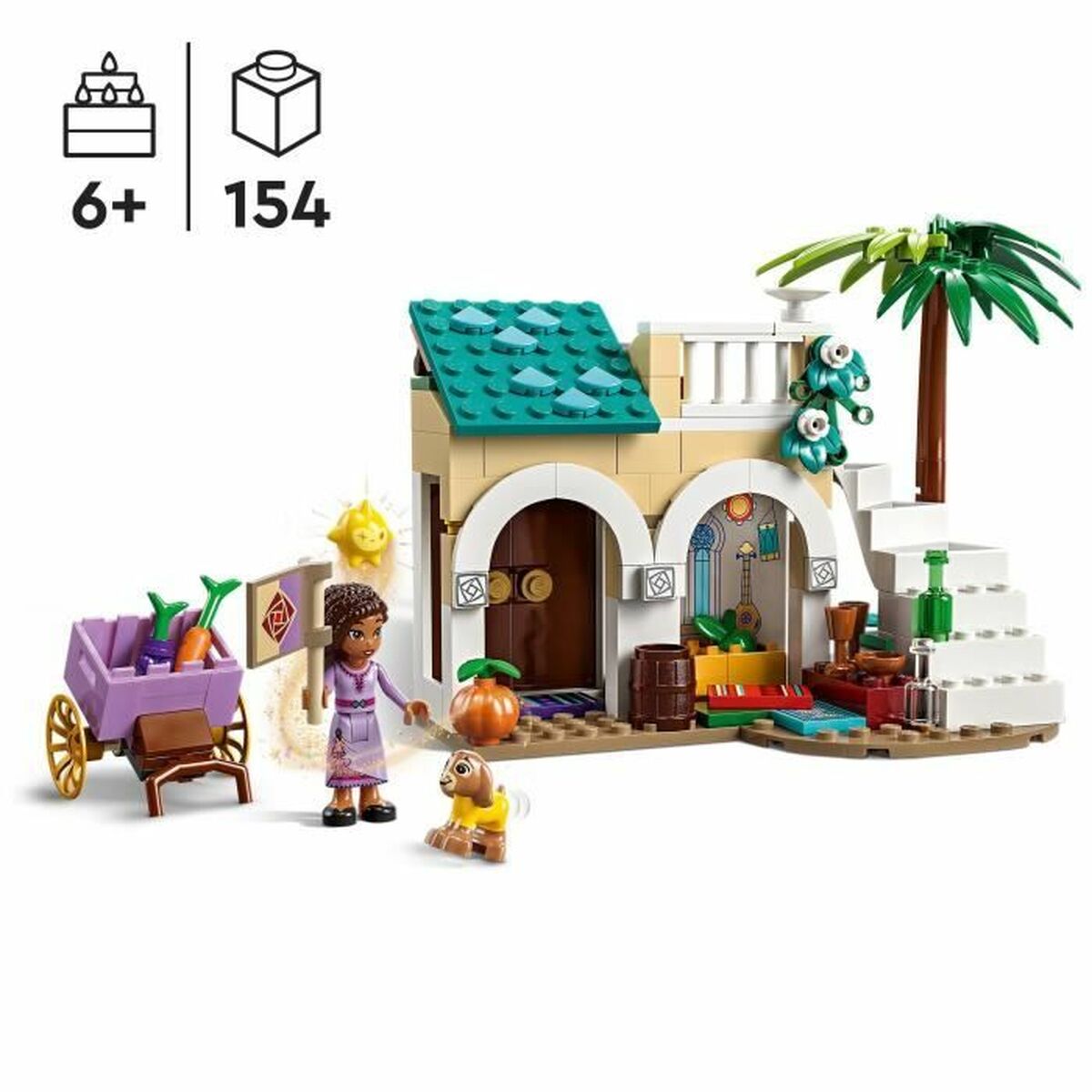 Playset Lego Disney Wish 43223 Asha in Rosas Town 154 Delar - 6