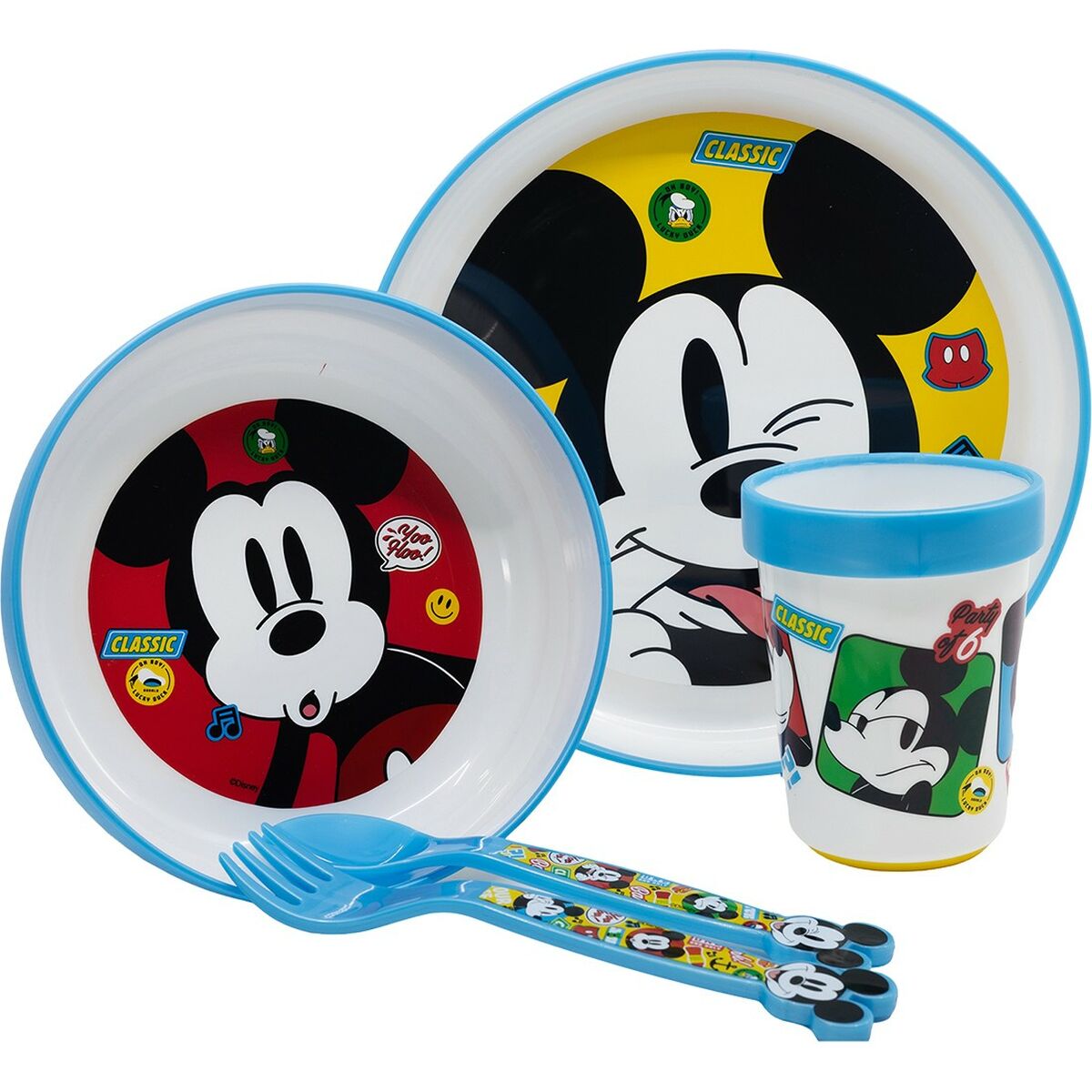 Matset för barn Mickey Mouse CZ11306 Plast (5 Delar) - 4