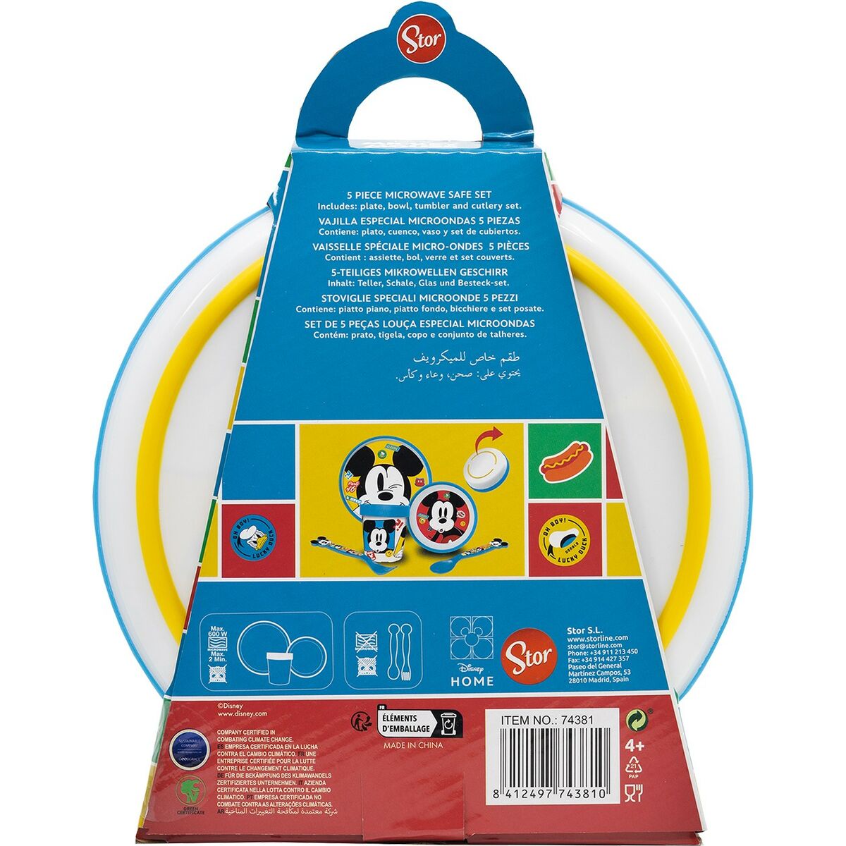 Matset för barn Mickey Mouse CZ11306 Plast (5 Delar) - 6