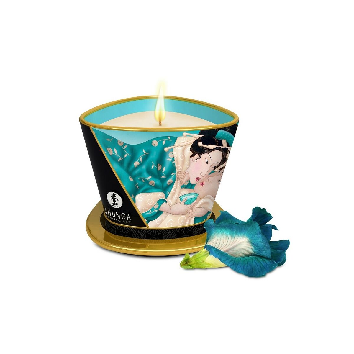 Massageljus Shunga Island's Flower Blommig 170 ml - 2