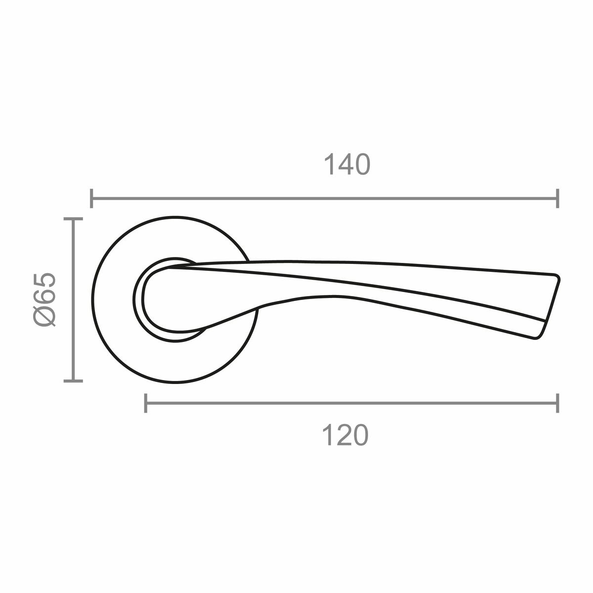 uppsättning handtag EDM 86033 707 Aluminium Ø 6,5 x 12 cm - 4