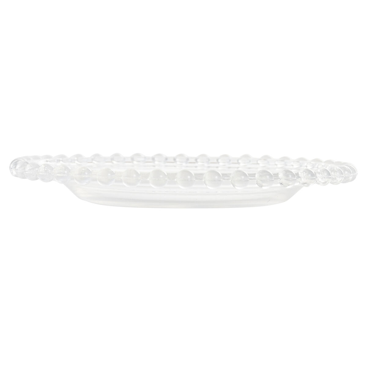 Platt skål Home ESPRIT Transparent Glas 15,6 x 15,6 x 1,7 cm
