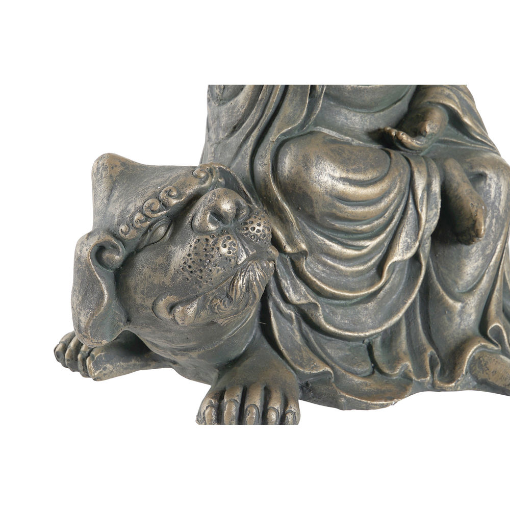 Prydnadsfigur DKD Home Decor 38 x 25 x 43 cm Svart Gyllene Buddha Mörkgrå Orientalisk Modern - 2