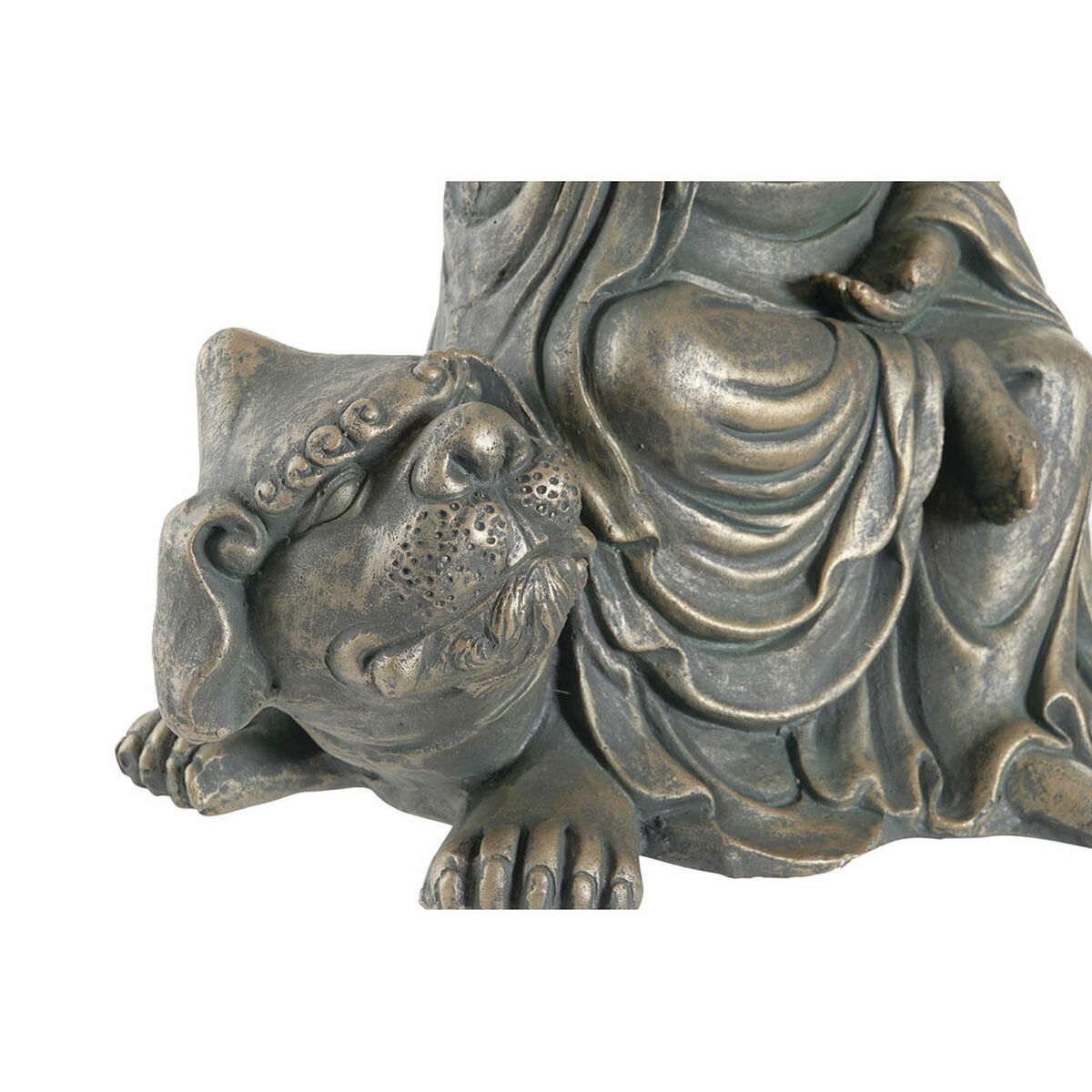 Prydnadsfigur DKD Home Decor 38 x 25 x 43 cm Svart Gyllene Buddha Mörkgrå Orientalisk Modern - 9