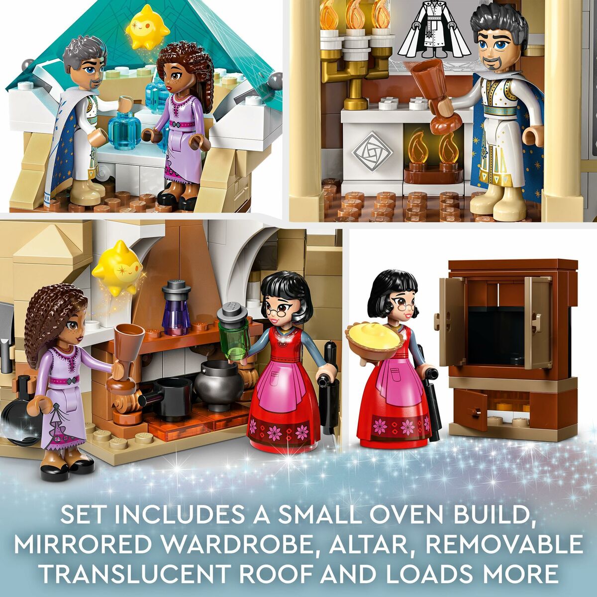 Byggsats Lego Disney Wish 43224 King Magnifico's Castle 613 Delar - 5