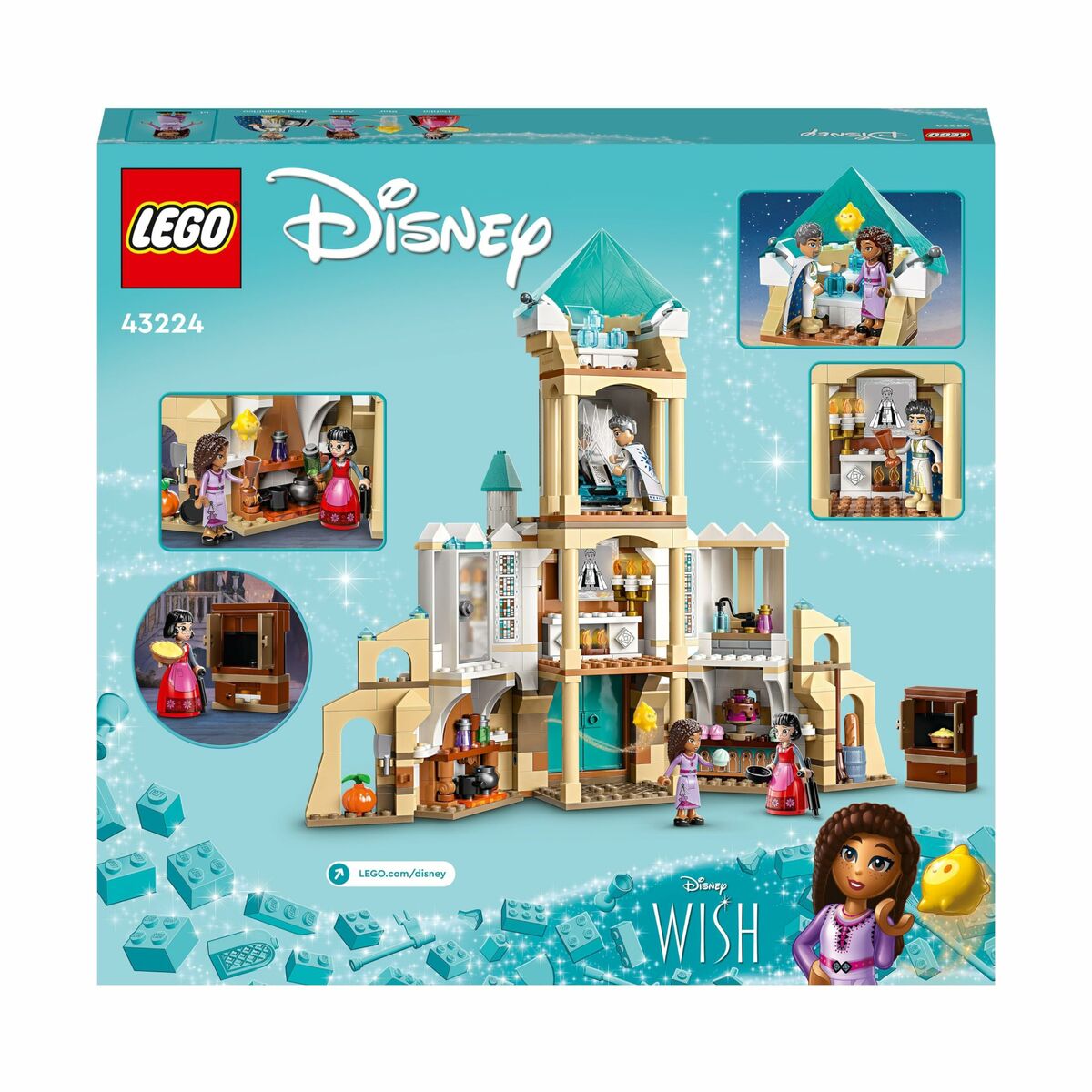 Byggsats Lego Disney Wish 43224 King Magnifico's Castle 613 Delar - 16