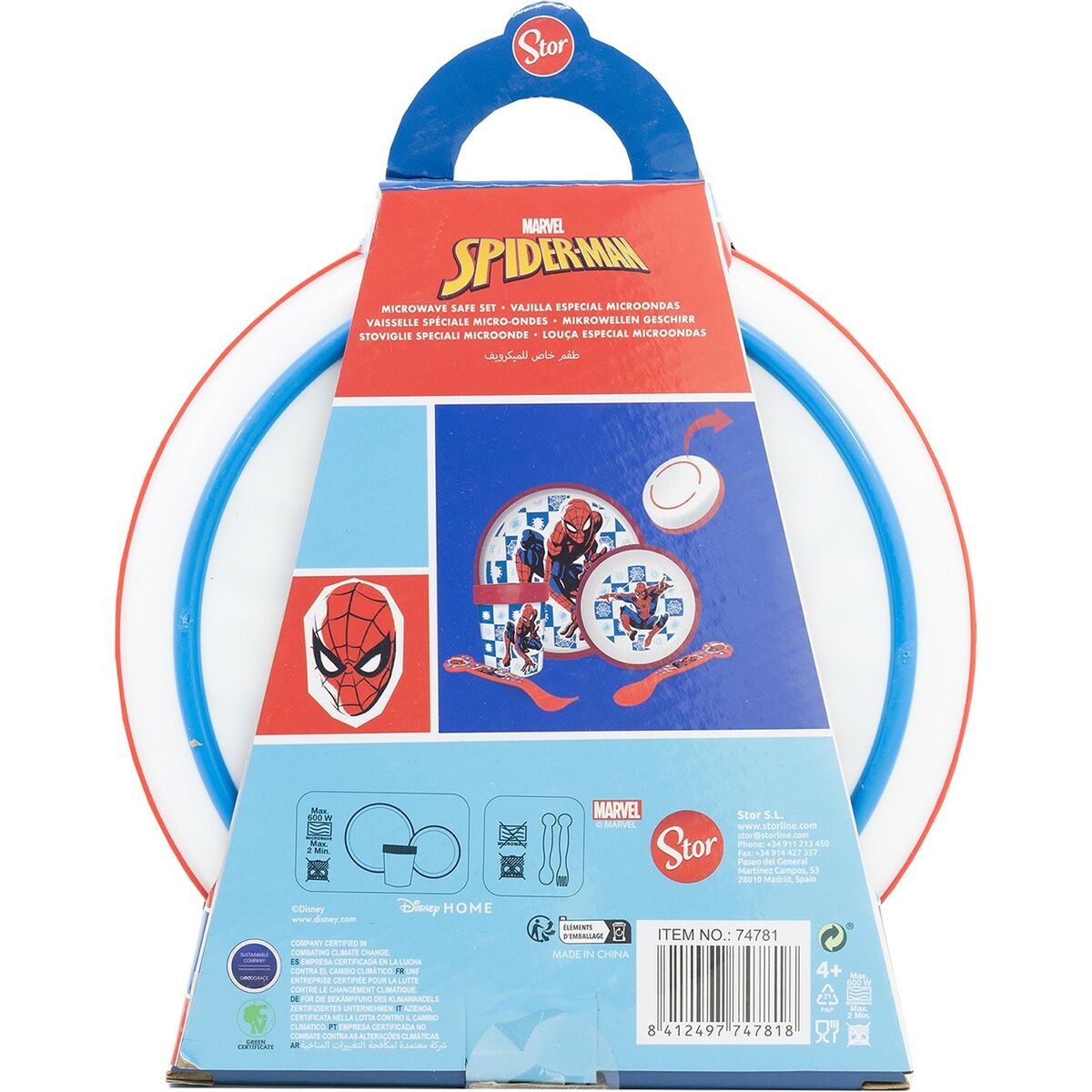 Matset för barn Spider-Man CZ11308 Plast (5 Delar) - 4