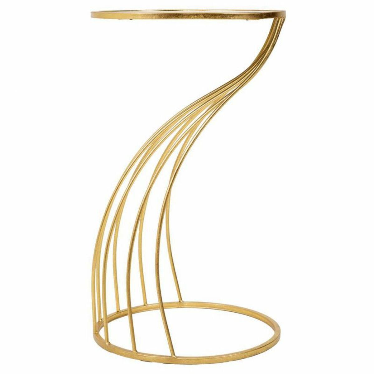 Sidobord Alexandra House Living Guld Glas 43 x 73 x 43 cm - 3