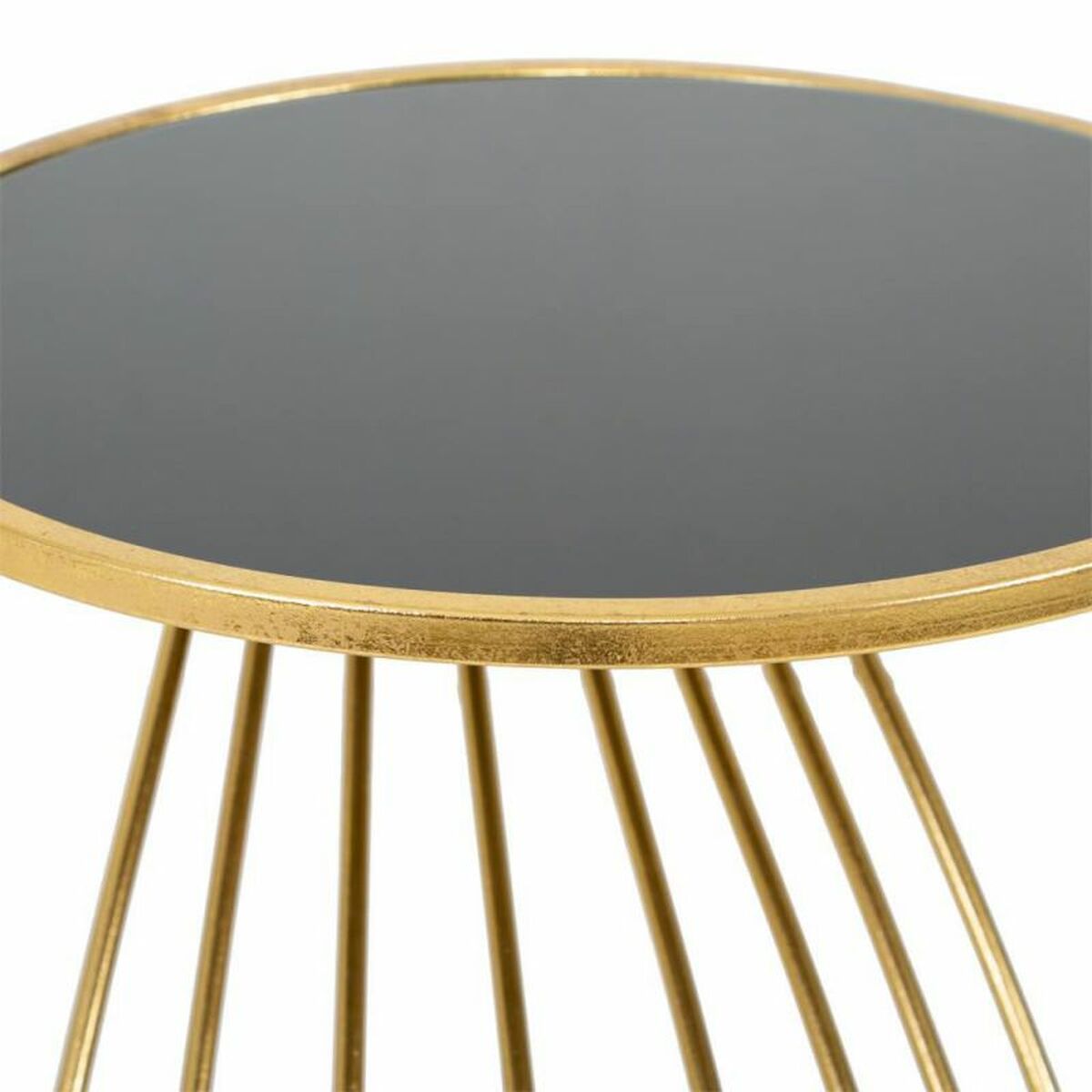 Sidobord Alexandra House Living Guld Glas 43 x 73 x 43 cm - 5