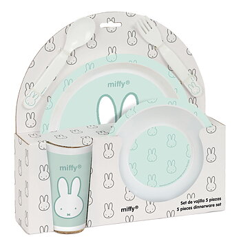 Barnservis set Miffy Menta (5 Delar)