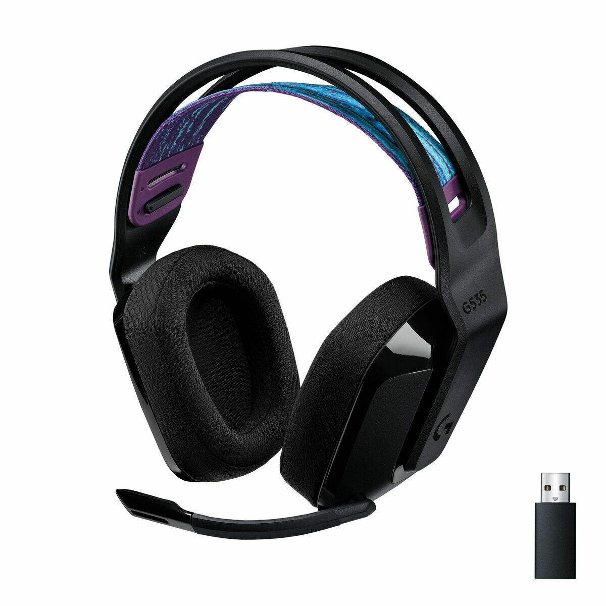Hörlurar med mikrofon Gaming Logitech Svart (Renoverade A)