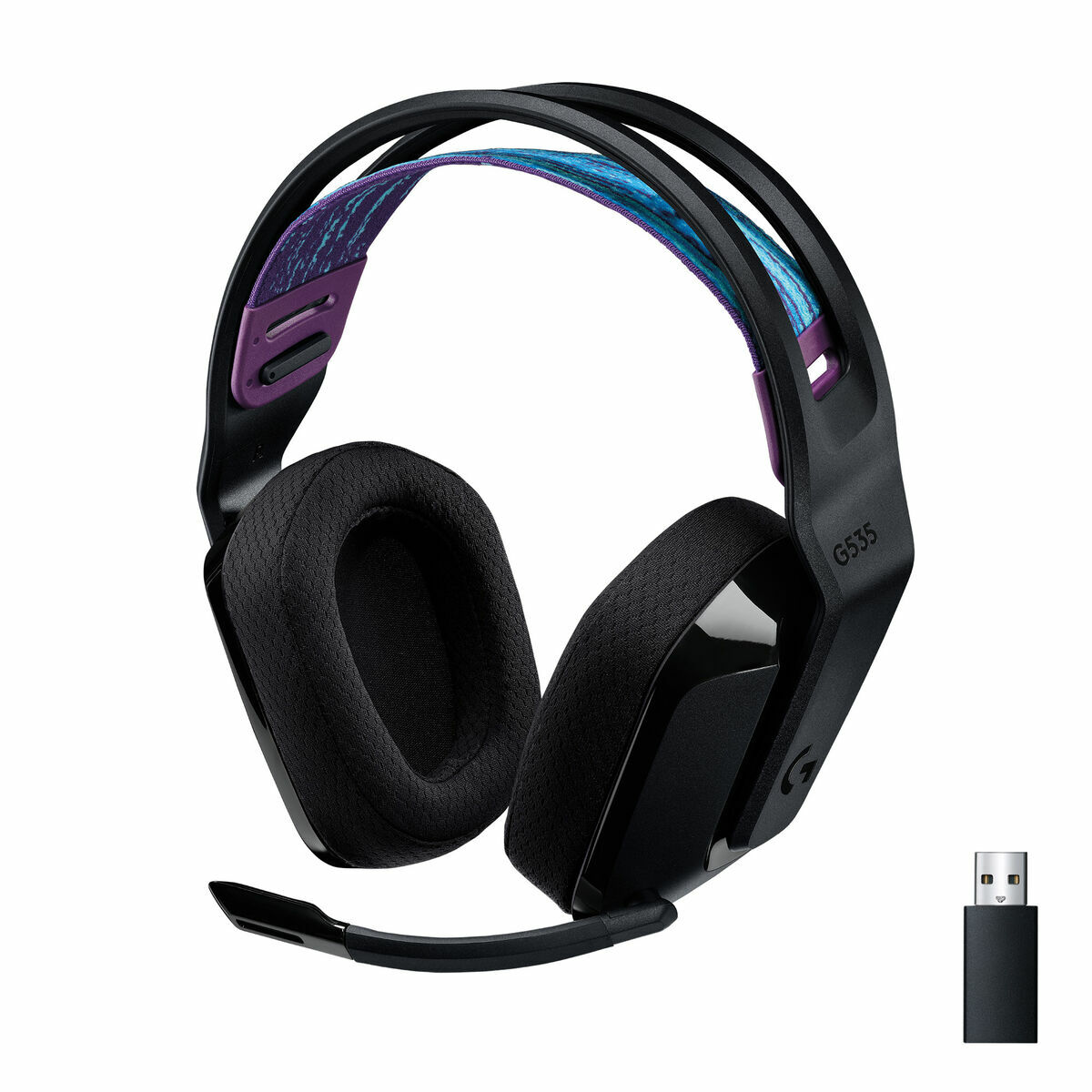 Hörlurar med mikrofon Gaming Logitech Svart (Renoverade A) - 2