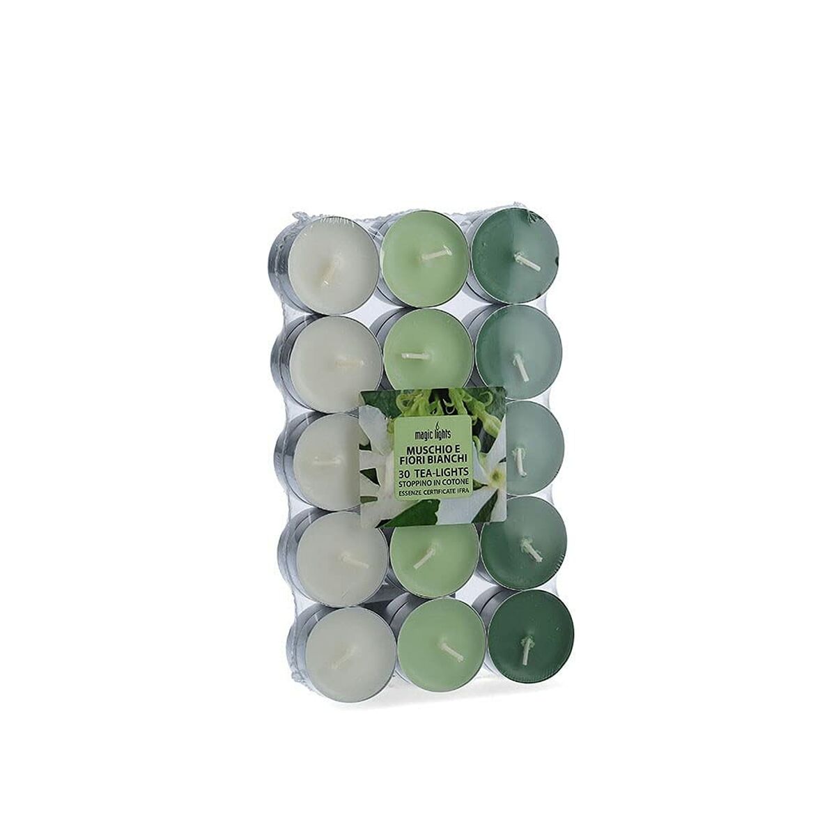 Doftljus Magic Lights Vita blommor (30 antal) - 2