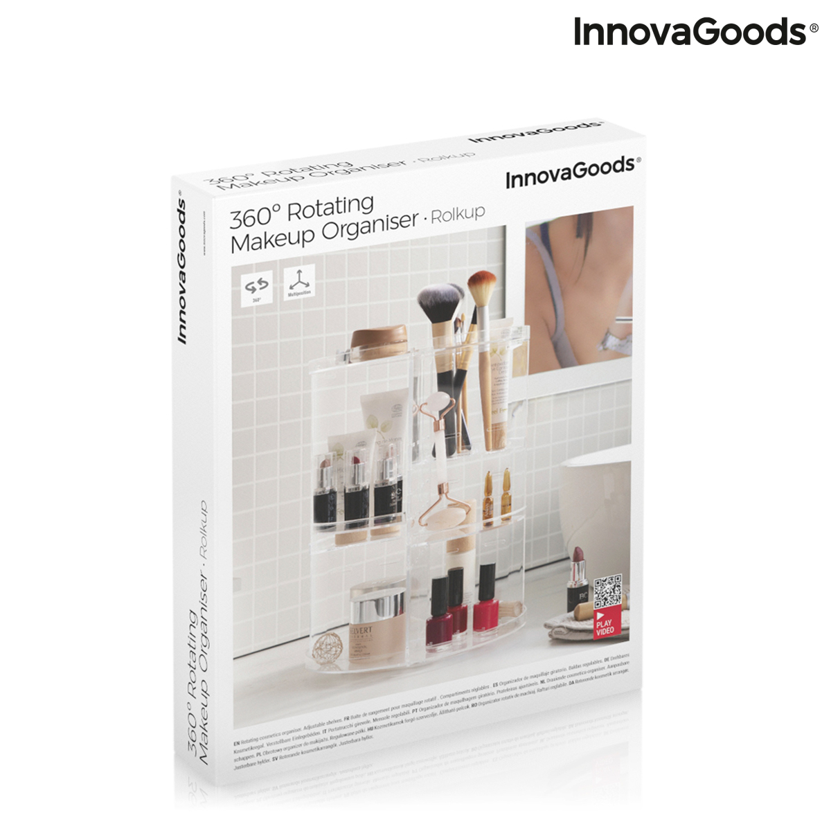 Roterande makeup-organisatör Rolkup InnovaGoods - 2