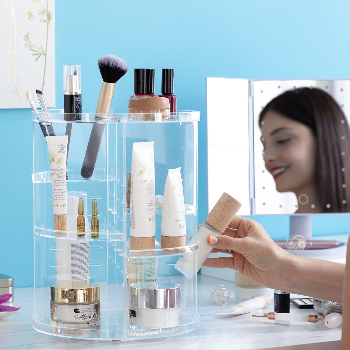 Roterande makeup-organisatör Rolkup InnovaGoods - 19