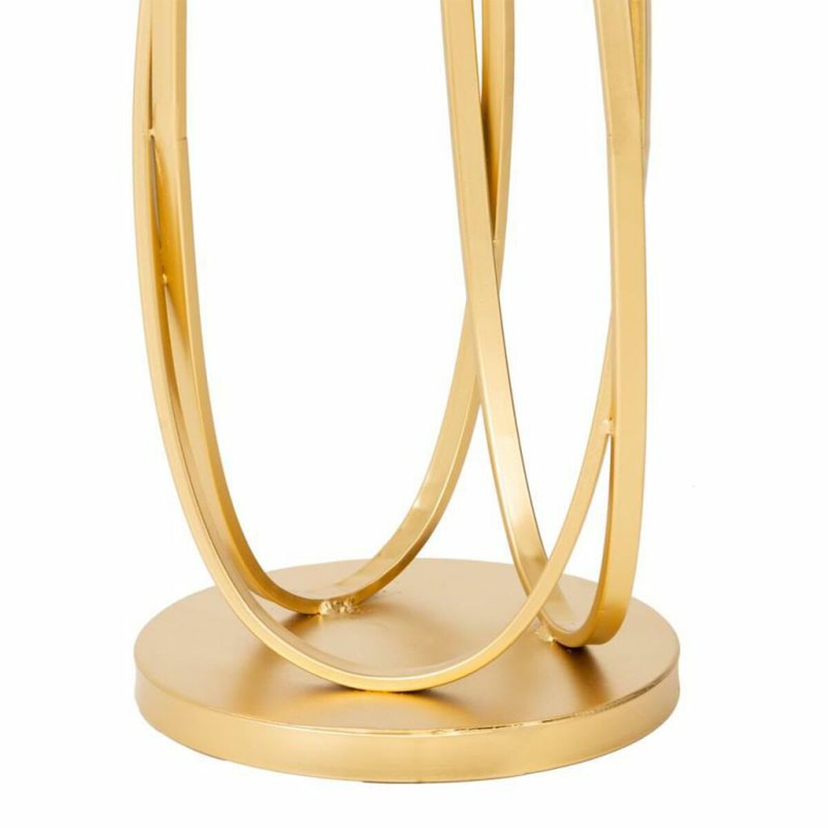 Sidobord Alexandra House Living Guld Glas Trä MDF 35 x 61 x 35 cm - 5