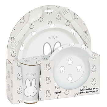 Barnservis set Miffy Niebla (5 Delar)