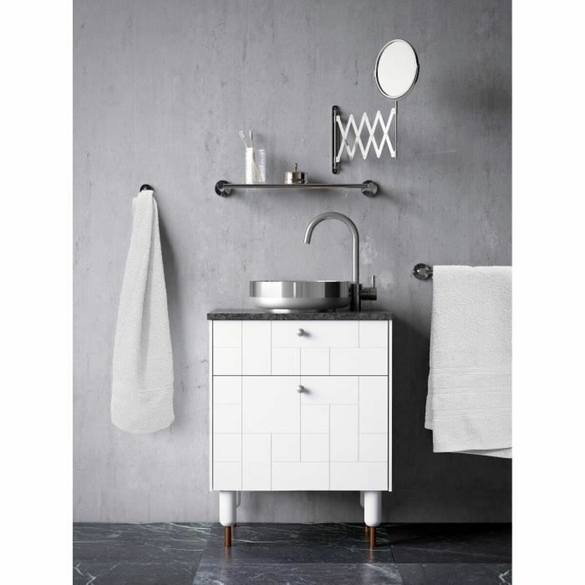 Handdukar Lovely Home Vit 70 x 140 cm - 2
